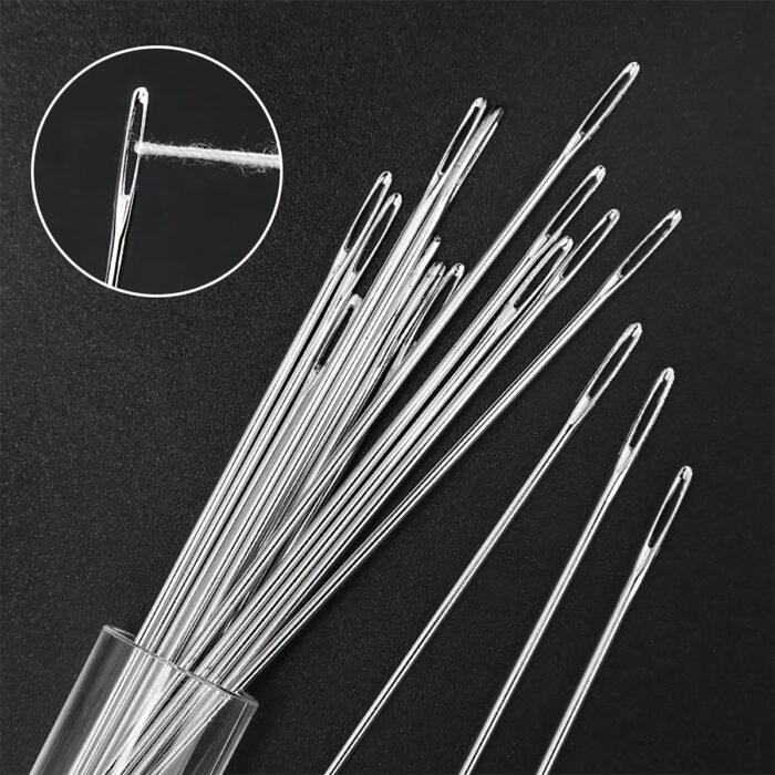 A Set Of 15 Large-Eye Sewing Needles, Suitable For Home Use, Hand Sewing, Quilting For The Elderly, With Large Holes For Easy Threading, Suitable For Fine Embroidery And Cross-Stitching. - Image 7