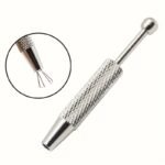 Precision 4-Prong Jewelry Tweezers - Gem & Diamond Holder, Ideal For Beads & Small Parts, Ergonomic Metal/Aluminum Craft Tool, Jewelry Making Tools - Image 3