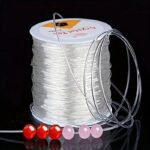 0.5-1Mm Transparent Elastic String - 100M/3937In Stretchable Jewelry Cord For Diy Bracelets, Necklaces, Beading Crafts - Durable Clear Elastic Thread For Handmade Accessories, String For Bracelet Making, Craft Supplies, Glossy Finish, Smooth Texture
