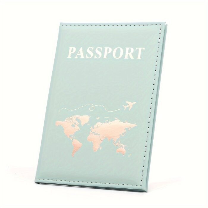 1Pc/2Pcs/4Pcs Couple Passport Bag Travel Passport Protective Case Solid Color Minimalist Id Protective Case Travel Wallet Multi-Functional Passport Holde - Image 12