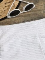 Drawstring High Waist Boxer Shorts, Plain Black Stretchy Swim Shorts, Women'S Swimwear & Clothing - Image 7