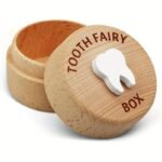 1Pc Wooden Tooth Box, Tooth Collection Box Storage Box, Fetal Hair Collector, Tooth Fetal Hair Storage Box, Tooth Preservation Box, Birth Souvenir, Home Decoration, Birthday Gift - Image 3