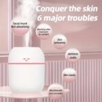 Aromacare Usb Facial Steamer Humidifier With Ultrasonic Mist, Intelligent Power-Off, Strong Atomization, Delicate Spray For Dry & Oily Skin, Bedroom, Living Room, Desk, Car - Valentine'S Day, Mother'S Day Gift - Image 5