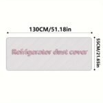 1Pc Strawberry & Heart Pattern Pvc Microwave Dust Cover - Waterproof & Oil-Proof, Pink And White With Pocket Detail, Home Appliance Protector, Microwave Cover - Image 6