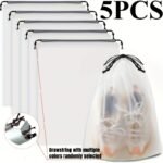 5Pcs/Set, Travel Shoes Storage Bag, Portable Shoes Packing Bag, Clear Shoes Pouch & Organizer - Image 3