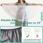 White Stretchy Mosquito Net For Strollers And Cribs - Breathable Polyester, Durable & Easy To Install, Ideal For Outdoor & Indoor Use, Outdoor Protection|Transparent Design|Durable Fabric - Image 5