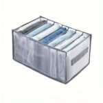 7-Drawer Clear Closet Organizer With Handles - Washable Nylon Fabric Storage Bins For Jeans, T-Shirts, Clothes | Foldable Shelves, Space-Saving Design For Wardrobe & Closet Organization, Clothes Organizer Storage, Durable Fabric Bins, Home Organization, Compact Storage, Easy To Clean, Busy Professionals - Image 8