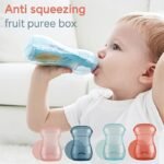 1Pc Anti Squeezing Fruit Puree Box, Squeeze-Proof Holder For Food Pouches And Juice Boxes, Easy Flipping Design For Convenient Feeding