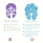 1Pc Reusable Hot & Cold Breast Relax Pad - Blue Pvc Gel-Filled Breastfeeding Comfort For Moms, Front & Back Design For Enhanced Support, Nursing Accessories | Personal Comfort Item | Textured Surface - Image 5