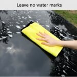 Ultra-Soft Double-Layer Thick Coral Fleece Car Wash Towel - Highly Absorbent, Lint-Free, Yellow & Gray With "Soft" & "No Harm To Car Paint" Messages, Ideal For Auto Detailing & Cleaning - Image 7