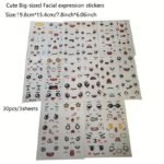 108Pcs/72Pcs/36Pcs Cute Expression Stickers Can Be Affixed To Water Cups, Books And Home Appliances Decoration Stickers, Mobile Phone Tables And Chairs Stickers, To Send Friends And Family Birthday Gifts, Big Size Sticker 20Pcs/30Pcs/40Pcs/60Pcs/80Pcs - Image 10