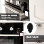 1Pc Safety Oven Lock, Cabinet Door Latch, Drawer Childproof Lock, Phthalate-Free Plastic, Black & White, Prevents From Pinching Hands And Accessing Dangerous Areas - Image 2