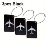 1Pc Aluminium Alloy Luggage Tags Baggage Name Tags Portable Suitcase Address Label Holder With Steel Ring Travel Trunk Accessories - Image 7