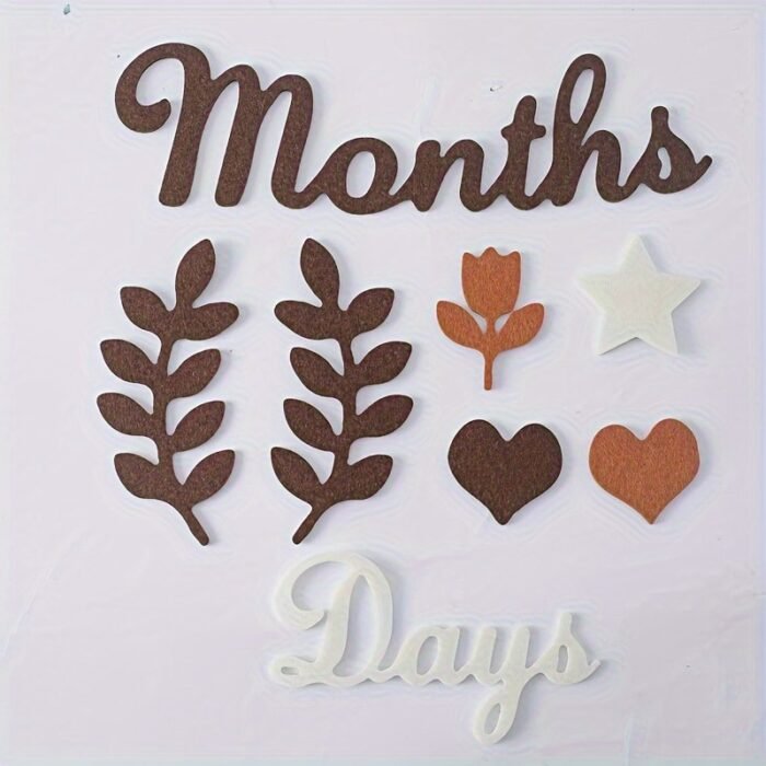 1 Set Non-Woven Fabric Milestone Cards, Milestone Marker Cards, Cute Growth Record Cards - Image 14