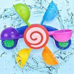 Fun Bathtub Windmill Toy, Very Suitable For Youngsters, Suitable For Bathroom And Outdoor Swimming Pool, Exquisite Gift For Youngsters Over 18 Months (Random Color) (With Two Spoons) - Image 6