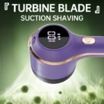 1Pc Turbo Spin Lint Remover, Usb Rechargeable Digital Display Clothing Fuzz Trimmer, Sweater Ball Remover, Home Fabric Shaver For Clothes, Pants, Bedding, Suitable For Dry Cleaners, Perfect Valentine'S & Christmas Gift