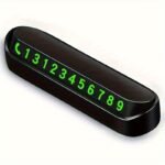 Car Dashboard Ornament Durable Abs Temporary Parking Phone Number Display Frame - Heat Insulated & Sun Protected, Easy-To-Move Design For Car Owners - Image 4