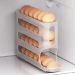 1Pc Space-Saving Egg Storage Organizer With Automatic Rolling Eggs - Heavy-Duty Refrigerator Egg Box, No Assembly Needed, Fits Side Door/Shelf - Ideal For Home, Kitchen, Or Commercial Use, Kitchen Organization, Compact Design, Sturdy Construction, Busy Households - Image 13