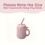 (Cat) Tiny Youngsters Learning Cup, Soft Rubber Training Cup 6Oz, Portable Feeding Cup With Lid & Straw (Leak Proof, Including Cute Stopper), Food Grade Silicone Cup For Beginner, Easy To Grasp, Easy To Clean,Christmas And Thanksgiving Gifts - Image 19