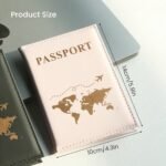 2Pcs Faux Leather Passport Cover Passport Protector Passport Holder Passport Cover For International Travel - Image 2