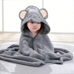 1Pc Children Cartoon Bath Towel, Children Blanke, Water Absorbent, Soft And Skin-Friendly Bath Towel, Christmas Halloween Thanksgiving Day Gifts - Image 5
