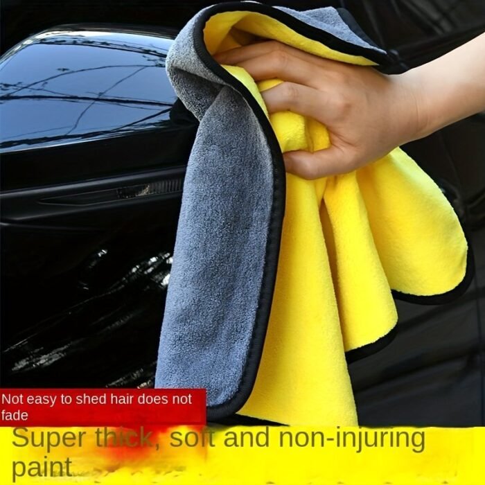Ultra-Absorbent Microfiber Car Wash Towel - Thick, Non-Electric Cleaning Cloth For Interior & Exterior - Image 5