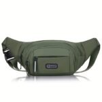 1Pc 40.01Cm Adjustable Waist Bag Fanny Pack With Zipper Closure - Unlined Nylon Hip Pack For Men & Women, Sporty Design For Hiking, Travel, Camping, Running, Sports & Outdoor Activities, Hiking Gear | Secure Zipper Bag | Secure Zipper Closure - Image 11