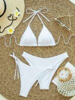 European And American Stylish Women'S Bikini Three-Piece Set, Fashionable Women'S Bikini With Double Bags, Trendy Women'S Two-Piece Swimwear. - Image 2