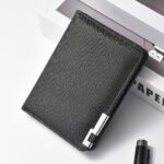 1Pc Slim Ultra-Thin Credit Card Wallet For Men - Business Style With Multiple Card Slots, Geometric Interior Design, Holds License & Cash, Black - Perfect For Daily Use & Holiday Gifts (Christmas, Valentine'S Day, Father'S Day), Quality Craftsmanship - Image 6