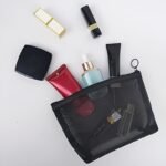 3Pcs Nylon Mesh Cosmetic Bag Portable Travel Cosmetic Storage Bag Grid Wash Storage Net Bag Cosmetic Bag Cosmetic Box Transparent Cosmetic Box Organizer Storage Room Leisure Washing Bag Washing Make Women Feminine Cosmetic Bag - Image 8
