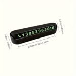 Car Dashboard Ornament Durable Abs Temporary Parking Phone Number Display Frame - Heat Insulated & Sun Protected, Easy-To-Move Design For Car Owners - Image 5