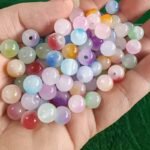 100Pcs 8Mm Multicolor Glass Round Beads For Jewelry Making, Diy Elegant Fashion Bracelets, Necklaces, Phone Charms, Beading Crafts - Image 5