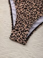 Leopard Print Bandeau Strapless Chic Sexy Style 2 Piece Set Bikini Swimsuits, Women'S Swimwear & Clothing - Image 4