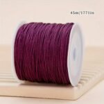 1Pc 0.8Mm Multicolor Thread, 45M/1771In Each Roll, Knot Thread For Diy Bracelet, Lace Crafting, Braiding Rope, Tassel And Beaded Jewelry Making - Image 18