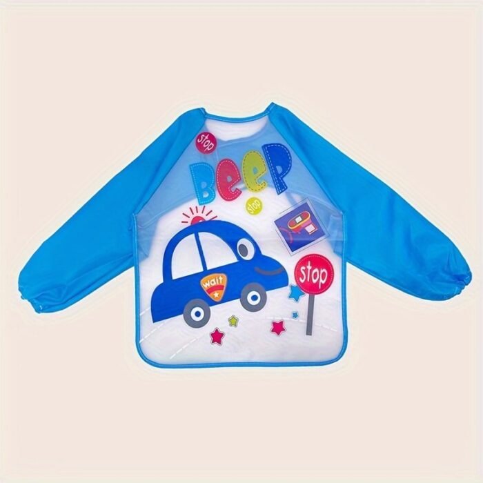 1Pc Baby Blue Car Bib Dress - Image 5