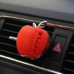 1 Pink Apple-Shaped Car Air Freshener With Floral Scent - Decorative Vent Clip Design, Includes Fragrance Insert, Ideal For Vehicle Interior Accessories, Vehicle Interior Scent|Apple Shaped Design|Durable Air Freshener - Image 2
