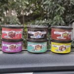 1Pc Car Air Freshener Jar, Jasmine/ Strawberry/ Bubble Gum/ Vanilla Cherry Aroma Diffuser, Car Interior Accessories