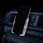 1Pc New Car Phone Holder With Artificial Diamond Car-Mounted Phone Holder, Cute Dual-Function Air Outlet Navigation, Air Outlet Car-Mounted Holder - Image 5