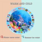 Aquatic Theme Inflatable Baby Playmat - Pvc Water Play Mat With Alphabet & Sea Life Design, Sensory Development Activity Gym For Infants, Ideal For Christmas, Halloween, Thanksgiving - Image 5