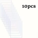 10Pcs Premium Transparent Card Protectors - Soft, Waterproof Pvc Sleeves For Credit Cards, Business Ids & More - Stylish White - Image 3