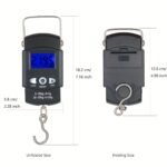1Pc Portable Electronic Luggage Scale, Home Travel Luggage Scaledigital Handheld Luggage Hanging Baggage Scale, Hand Scale, Mini Portable Electronic Scale, Travel Must Haves, Kitchen Scale, Maximum Load 49.9Kg - Image 4