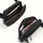 Black Unisex Mini Belt Bag With Adjustable Strap Small Fanny Pack For Workout Running Traveling Hiking, Holiday Gifts - Image 6