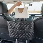 Large Capacity Car Seat Back Organizer - Durable Faux Leather Storage Mesh Bag With Hanging Mount, Lightweight Auto Interior Accessory Organizer - Image 3