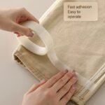 1 Roll Of Convenient Seamless Hem Tape, 5.0 Meter, Double-Sided Adhesive Fabric Hem Tape - White, No-Iron For Pants And Clothes Hemming Tape, Hemming Tape |Double-Sided Adhesive |Seamless Adhesive - Image 2