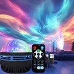 Aurora Borealis Northern Lights Projector - Usb-Powered Led Night Light With Remote Control, Dimmable & Color-Changing - Perfect For Game Room, Bedroom, Living Room Decor - Great Valentine'S Day Gift - Image 7
