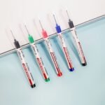 1/3Pcs/Set Long Head Markers Bathroom Woodworking Decoration Multi-Purpose Deep Hole Marker Pens Red/Black/Blue/Green Ink Oil Markers Pens Waterproof Multi-Purpose Deep Hole Marker Pen