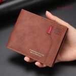 1Pc Men'S New Fashion Wallet, Large Capacity Coin Purse, Multi Card Slot Card Case With Zipper Coin Pocket Money Clip - Image 11