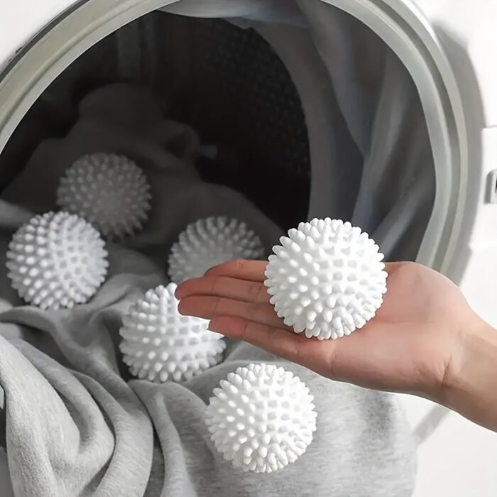 Washing Machine Accessories-4 Reusable Laundry Balls, Washing Machine Laundry Balls, Laundry Dryer Balls, Fabric Softener Balls, Laundry Dryer Balls, Anti-Roll Laundry Balls, Cleaning Supplies, Household Gadgets, Prepare For School - Image 1