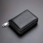 Ultra-Thin Rfid Blocking Faux Leather Wallet - High Capacity, Multi-Card Slots, Zipper Closure, Sleek Design, Perfect Gift For Holidays & Everyday Use, Card Organizer | Minimalist Wallet | Durable Pu Material - Image 4
