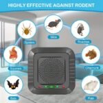 1/2Pcs Set Of Soundwave Technology Insect Repellent, Indoor Electronic Plug-In Insect Repellent, Usb Direct Plug-In, Large Coverage Range, Effectively Against Mosquitoes, Spiders, Mice, Ants, Insects, Cockroaches, Rodents, No Battery Required - Image 4